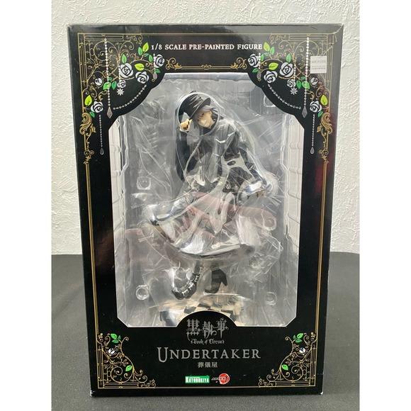 Kotobukiya ARTFX J Black Butler Book of Circus Undertaker Figure & Box - Picture 6 of 11